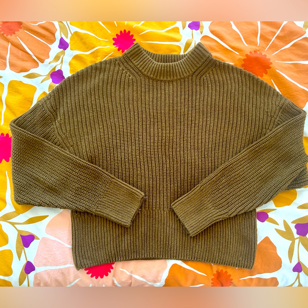 Everlane Texture Cotton Crew Sweater